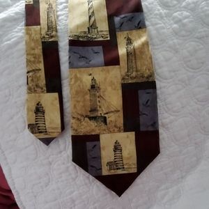 Men's Maine Lighthouse Necktie